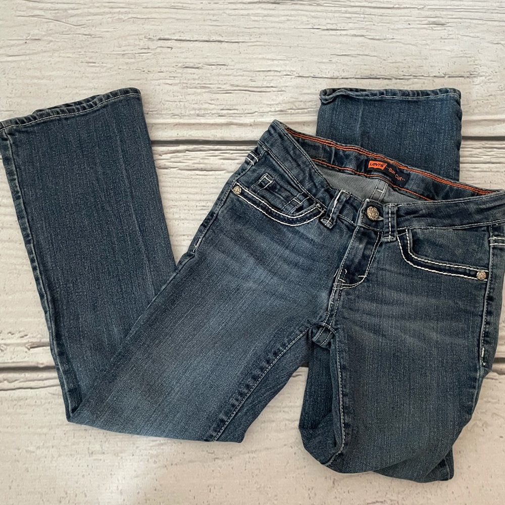 Girls stretch Levis boot cut Jeans